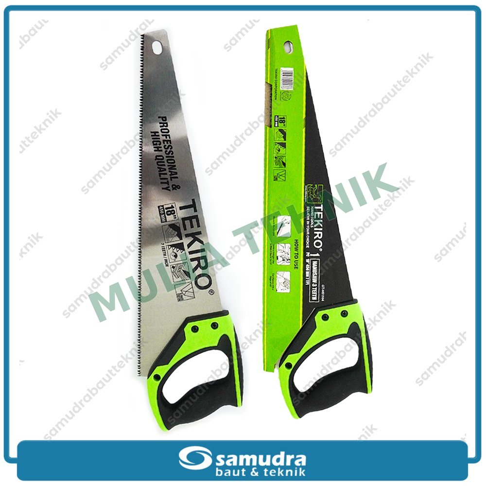 GERGAJI TANGAN GAGANG TPR 3 MATA 18” TEKIRO