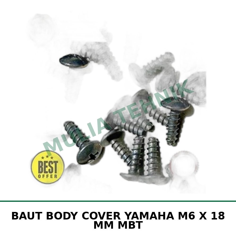 BAUT BODY COVER YAMAHA M6 X 18 MM MBT