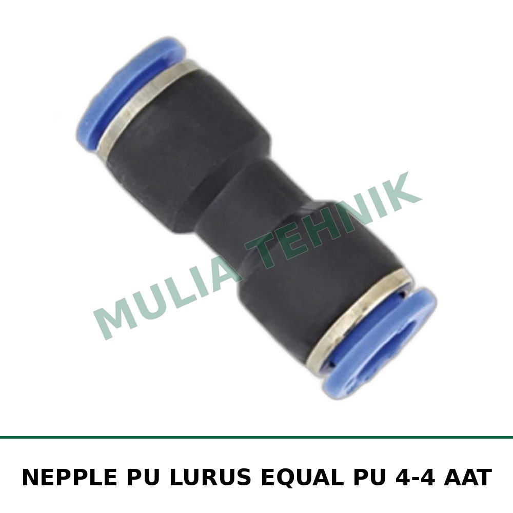 NEPPLE PU LURUS EQUAL PU 4-4 AAT
