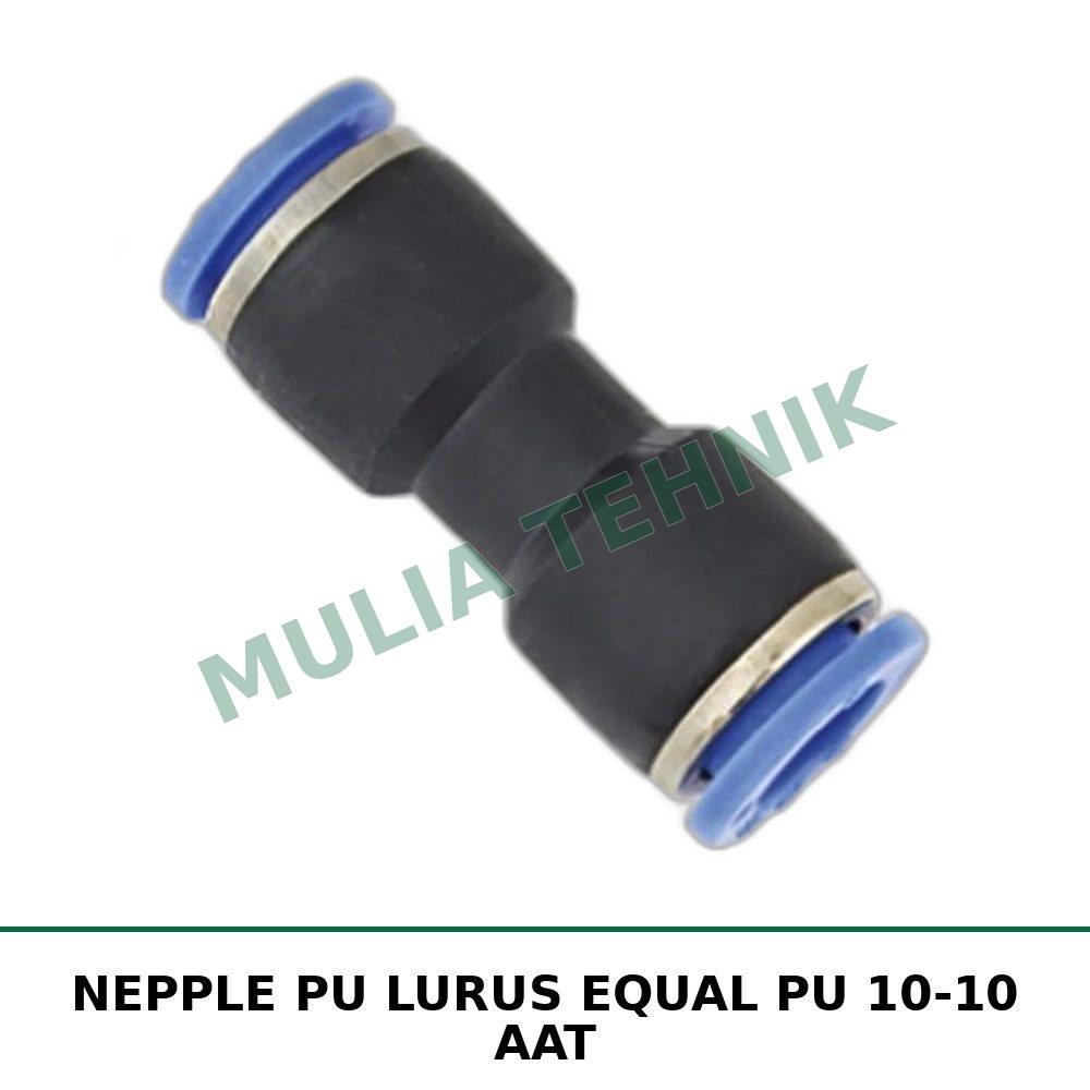 NEPPLE PU LURUS EQUAL PU 10-10 AAT