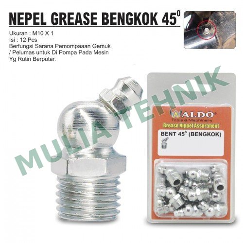 NEPPLE GREASE BENGKOK 45 M 10 X 1.0 @ 12 PCS ALDO