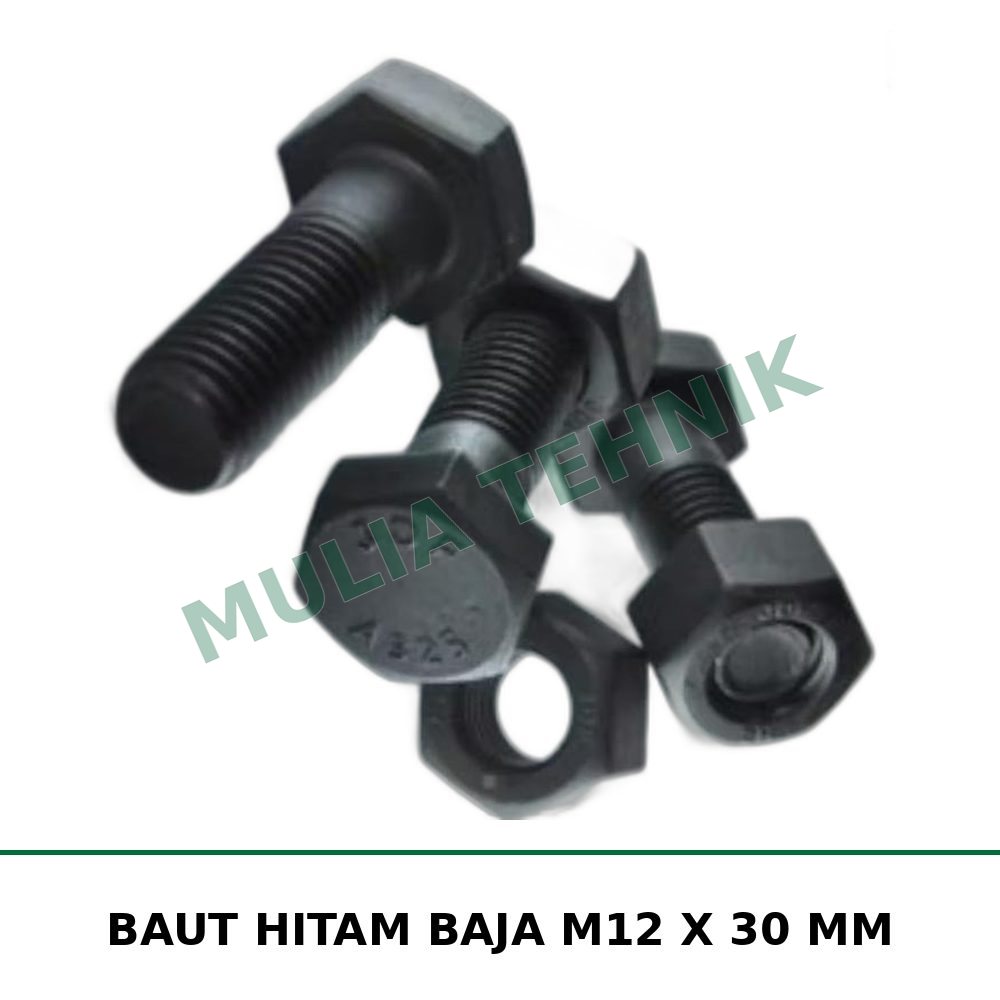 BAUT HITAM BAJA M12 X 30 MM