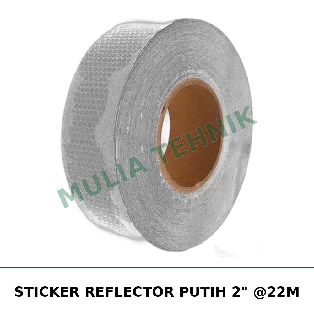 STICKER REFLECTOR PUTIH 2" @22M