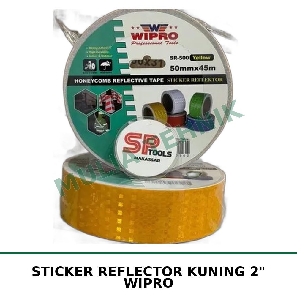 STICKER REFLECTOR KUNING 2" WIPRO