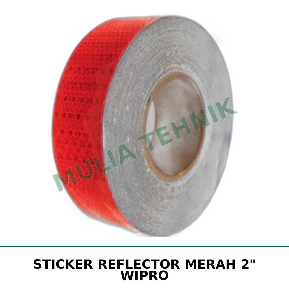 STICKER REFLECTOR MERAH 2" WIPRO