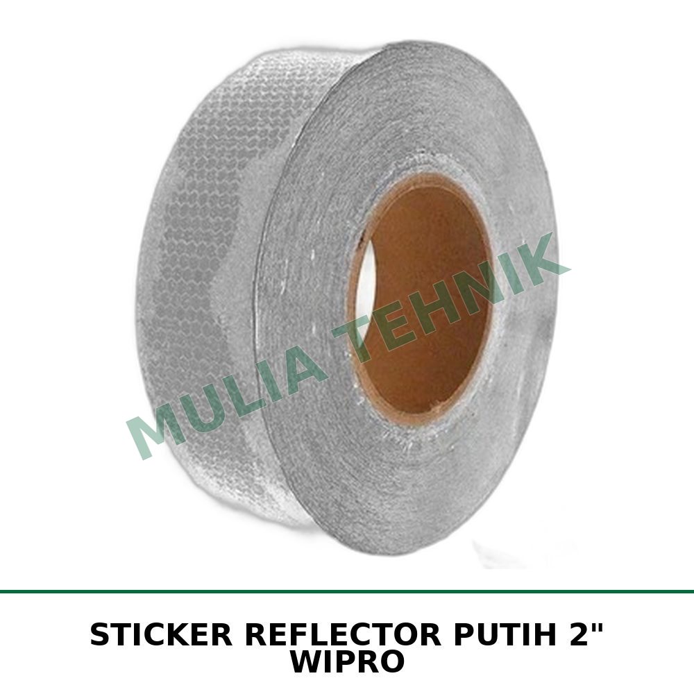 STICKER REFLECTOR PUTIH 2" WIPRO