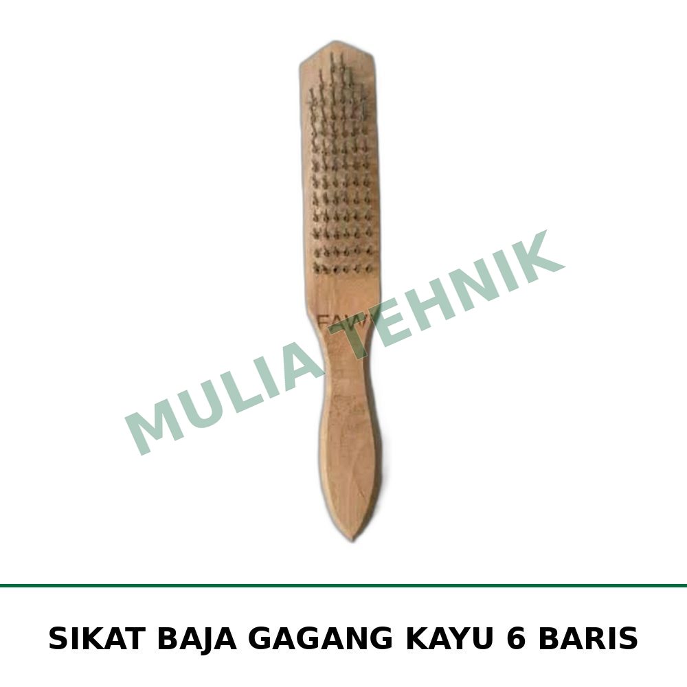 SIKAT BAJA GAGANG KAYU 6 BARIS