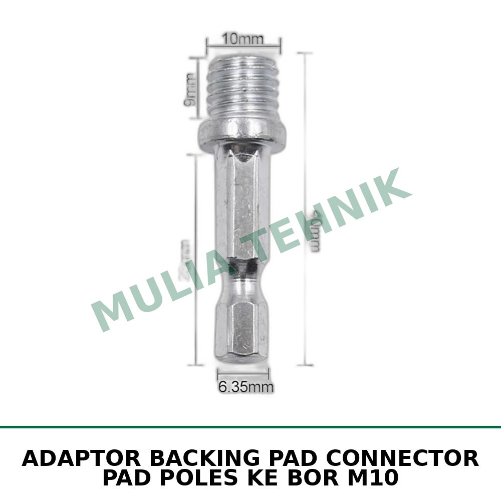 ADAPTOR BACKING PAD CONNECTOR PAD POLES KE BOR M10