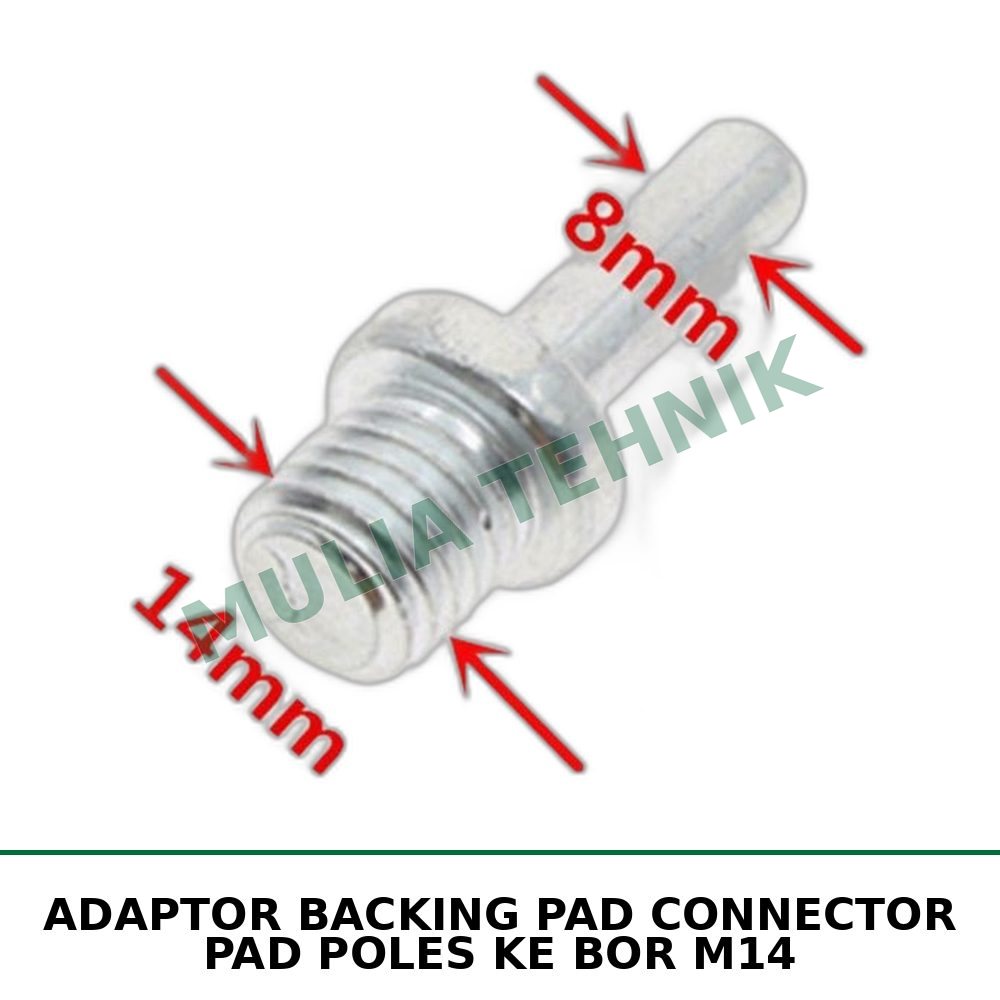 ADAPTOR BACKING PAD CONNECTOR PAD POLES KE BOR M14