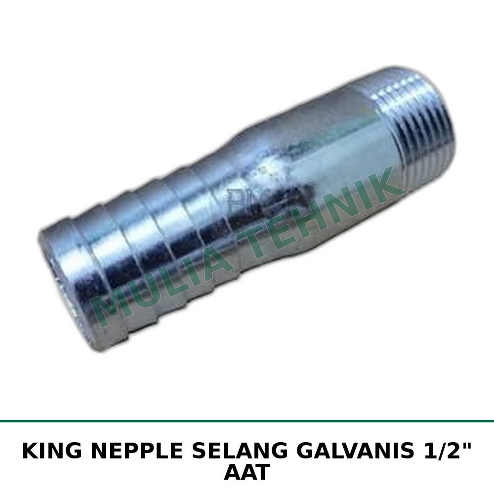 KING NEPPLE SELANG GALVANIS 1/2" AAT