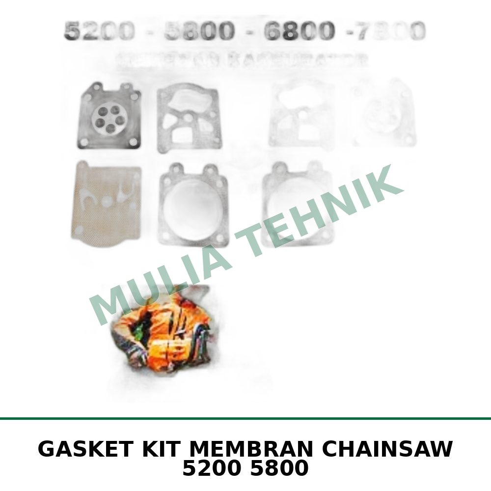 GASKET KIT MEMBRAN CHAINSAW 5200 5800