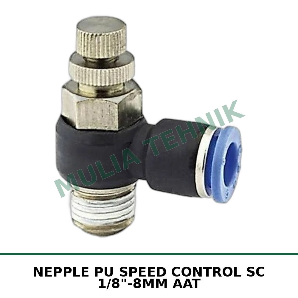 NEPPLE PU SPEED CONTROL SC 1/8"-8MM AAT
