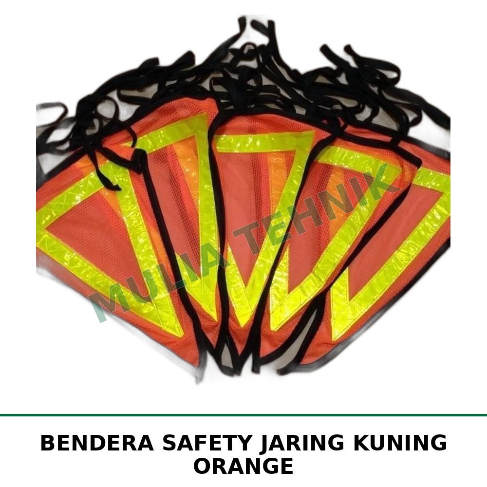 BENDERA SAFETY JARING KUNING ORANGE