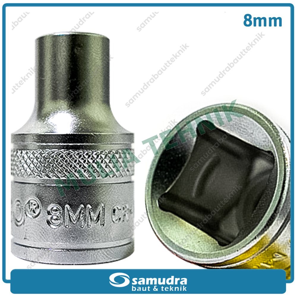 KUNCI SOCK DR.1/2" 6 PT 8 MM TEKIRO