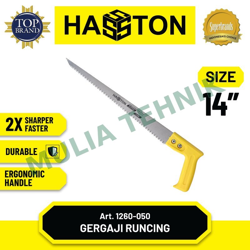 HASSTON GERGAJI RUNCING 14" KIKIR TANGAN