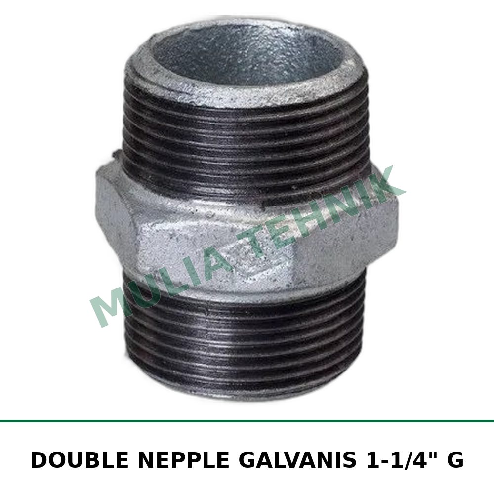 DOUBLE NEPPLE GALVANIS 1-1/4" G
