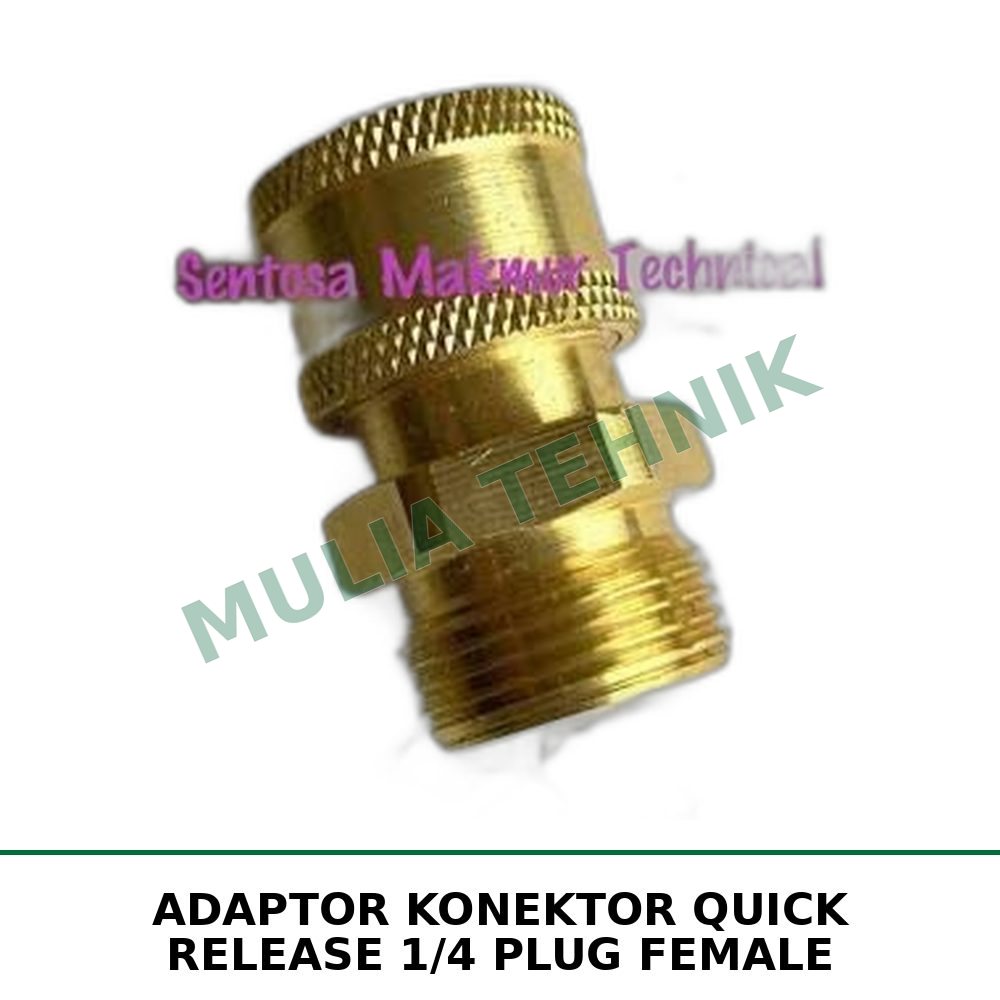 ADAPTOR KONEKTOR QUICK RELEASE 1/4 PLUG FEMALE