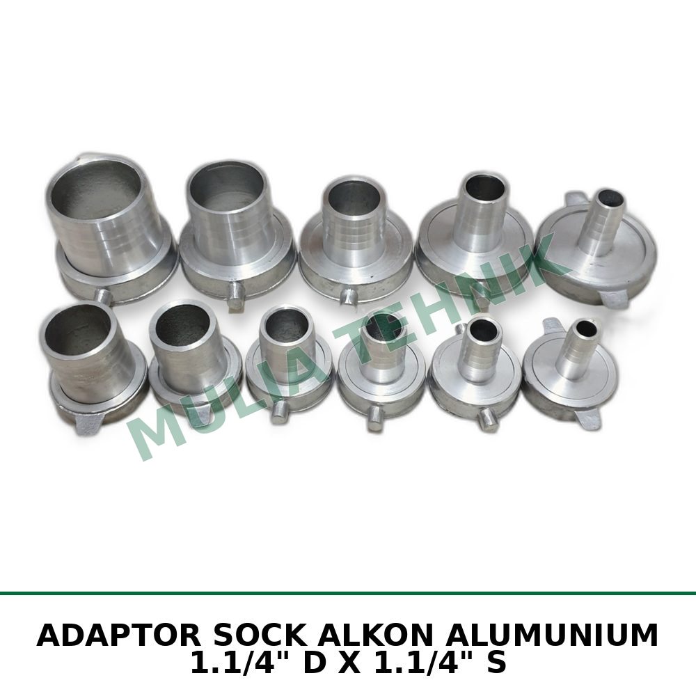 ADAPTOR SOCK ALKON ALUMUNIUM 1.1/4" D X 1.1/4" S