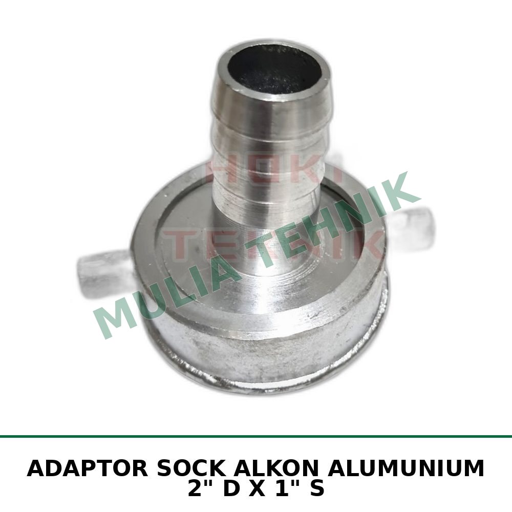 ADAPTOR SOCK ALKON ALUMUNIUM 2" D X 1" S