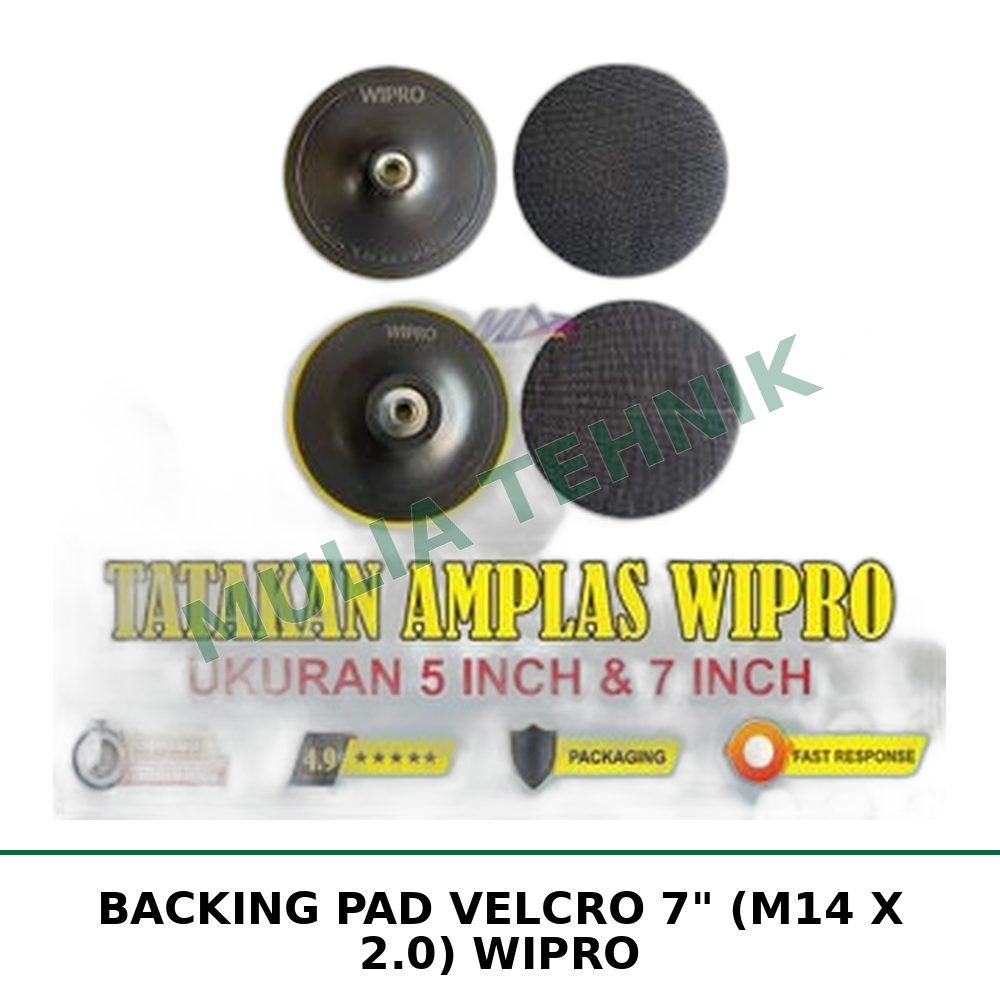 BACKING PAD VELCRO 7" (M14 X 2.0) WIPRO