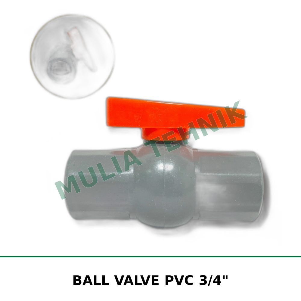 BALL VALVE PVC 3/4"