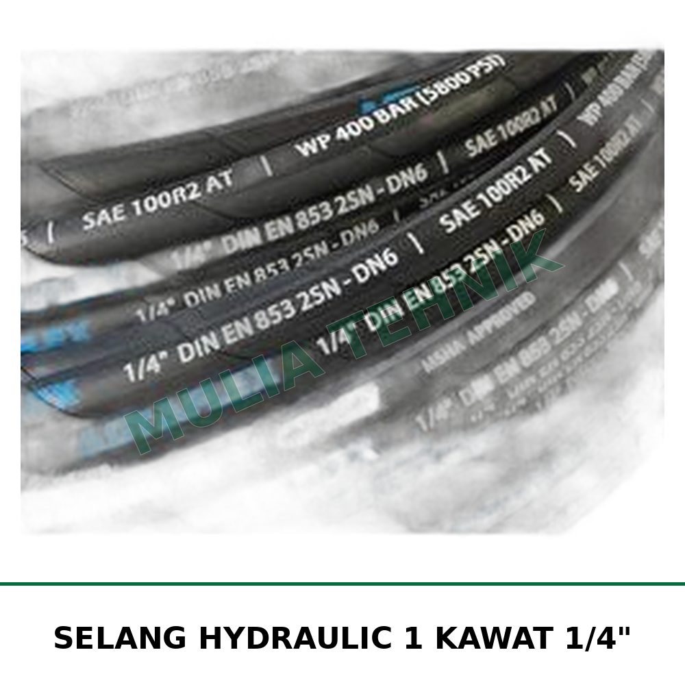 SELANG HYDRAULIC 1 KAWAT 1/4"