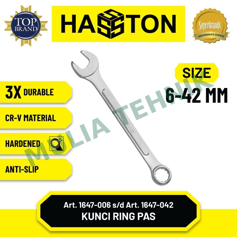KUNCI RING PAS (CHROME) 18 MM HASSTON