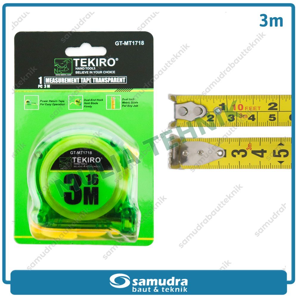 METERAN TRANSPARAN 3 M TEKIRO