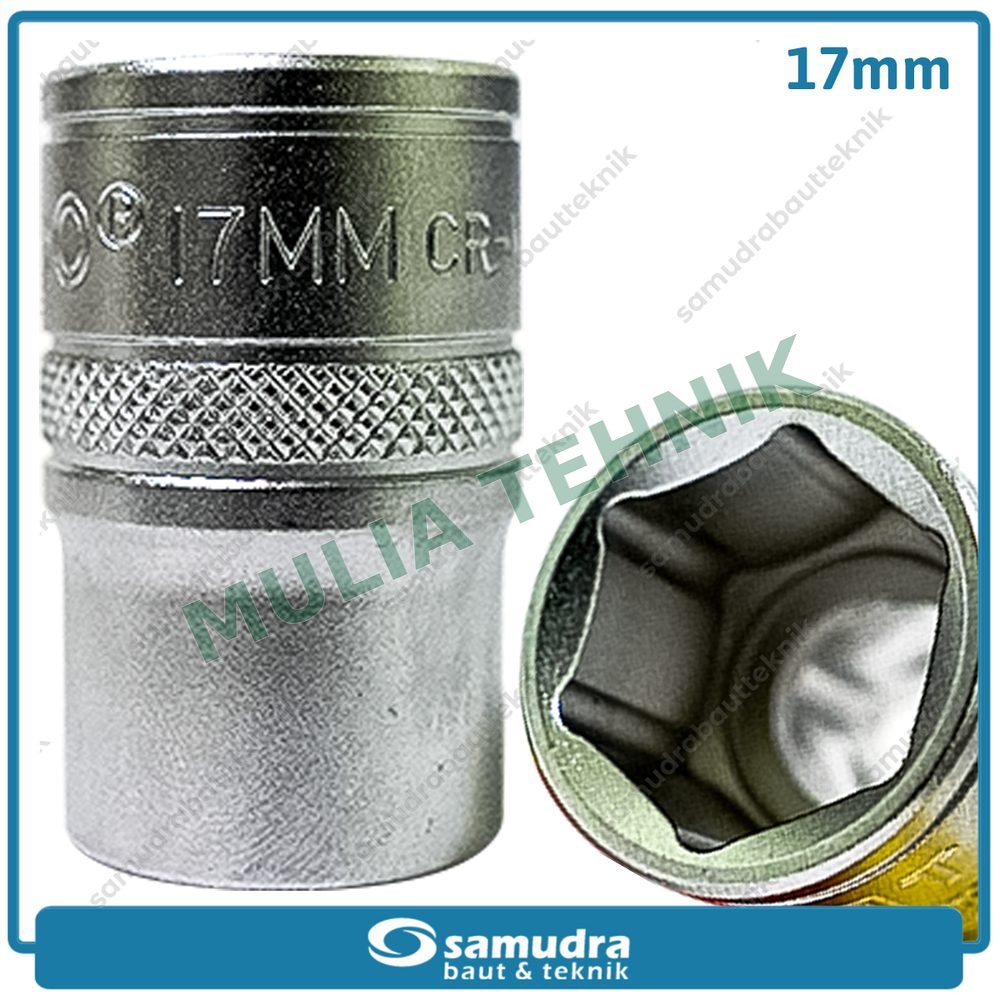 KUNCI SOCK DR.1/2" 6 PT 17 MM TEKIRO
