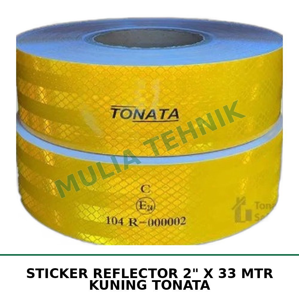 STICKER REFLECTOR 2" X 33 MTR KUNING TONATA