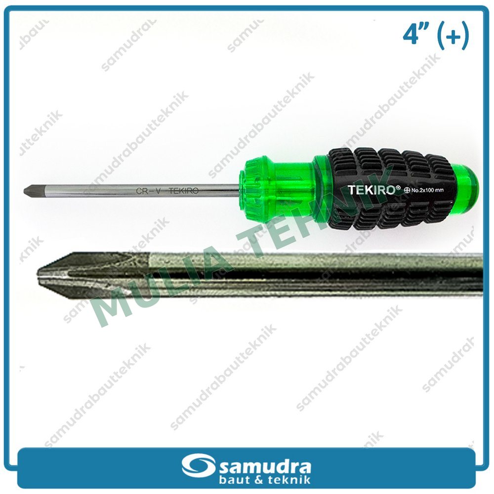 OBENG GAGANG KARET PH2 X 100 MM TEKIRO