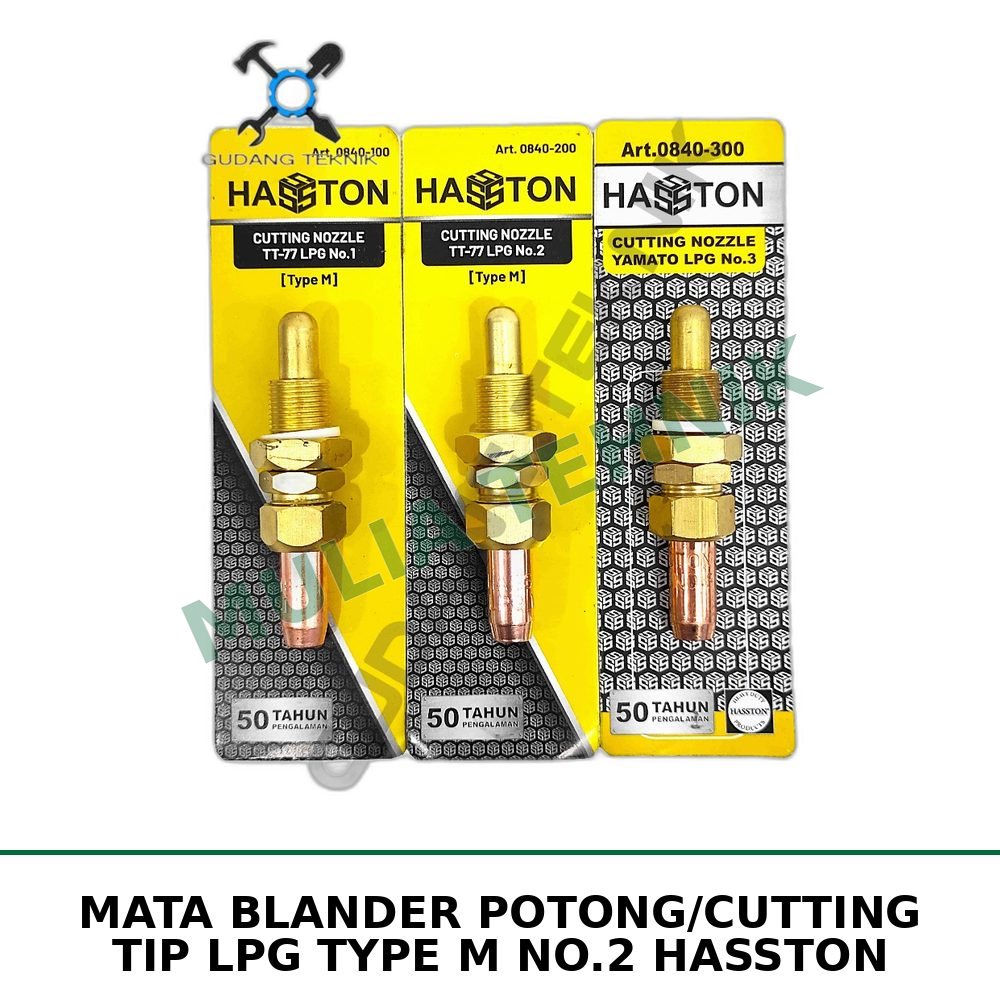 MATA BLANDER POTONG/CUTTING TIP LPG TYPE M NO.2 HASSTON