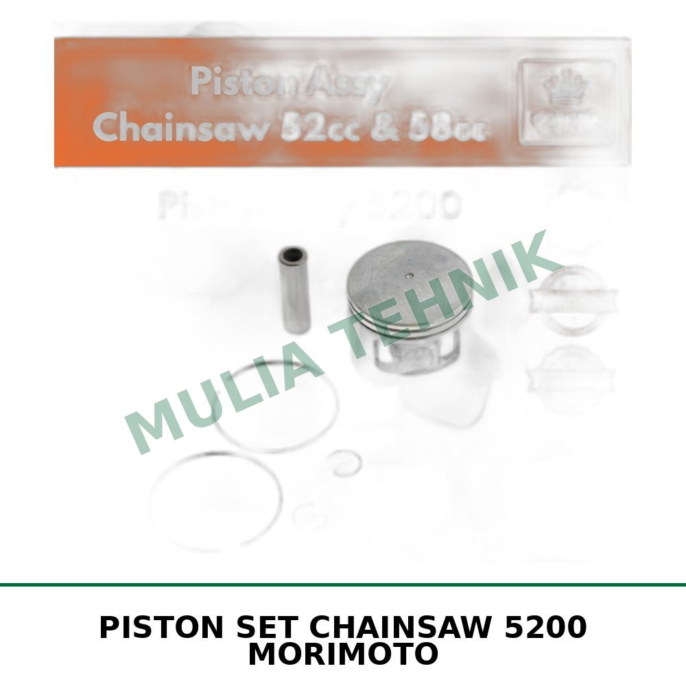 PISTON SET CHAINSAW 5200 MORIMOTO