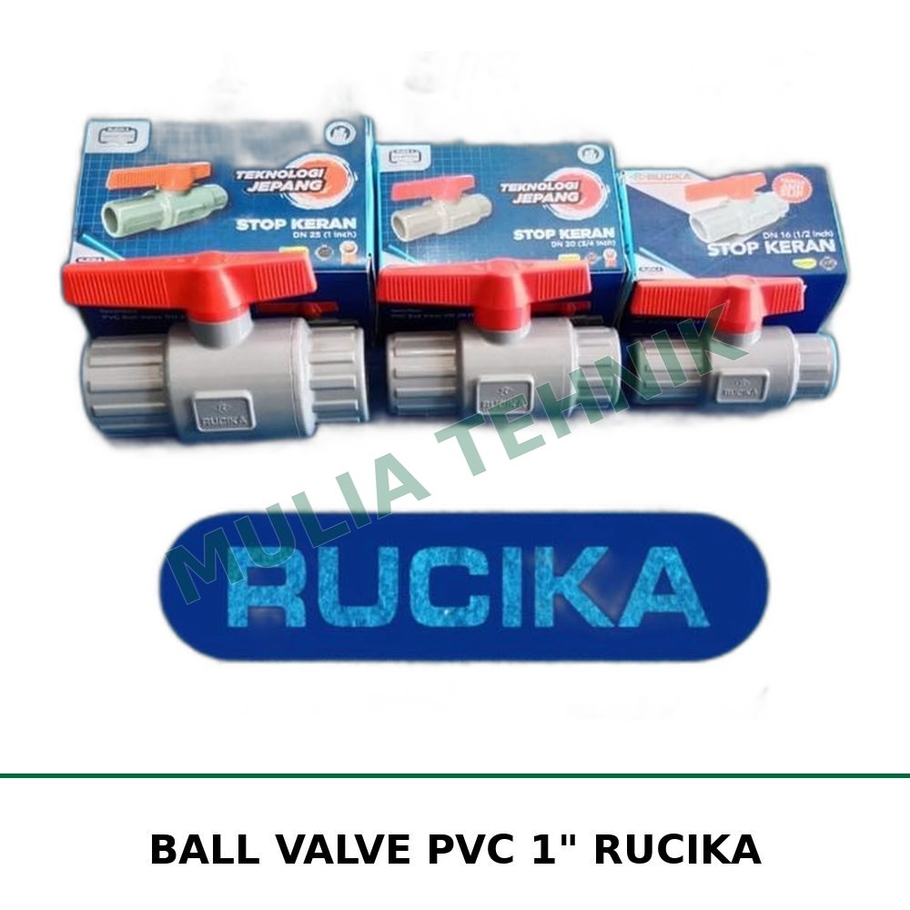 BALL VALVE PVC 1" RUCIKA