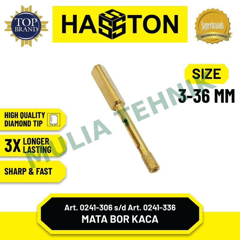 MATA BOR KACA 12 MM HASSTON