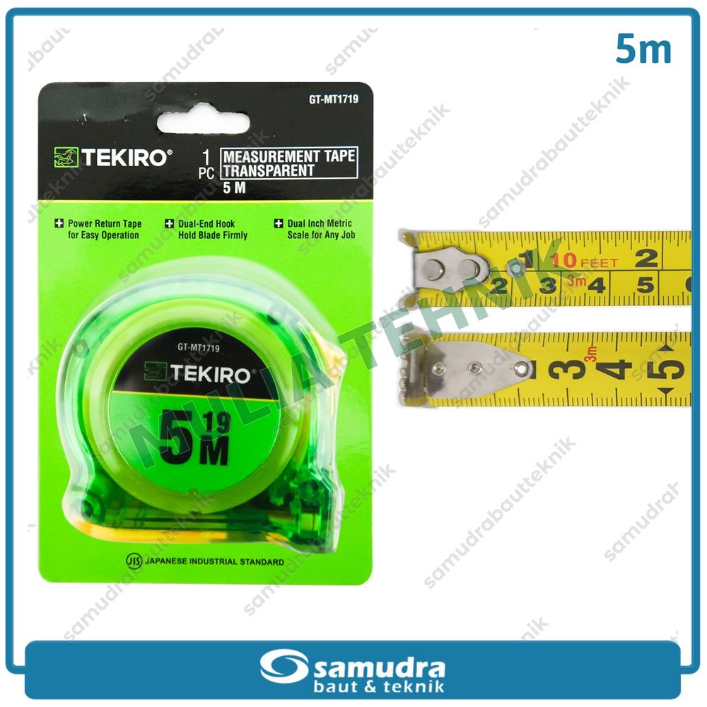METERAN TRANSPARAN 5 M TEKIRO