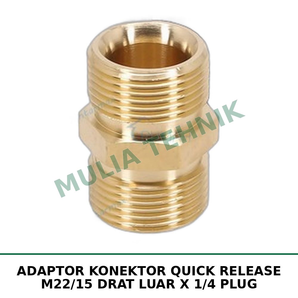 ADAPTOR KONEKTOR QUICK RELEASE M22/15 DRAT LUAR X 1/4 PLUG
