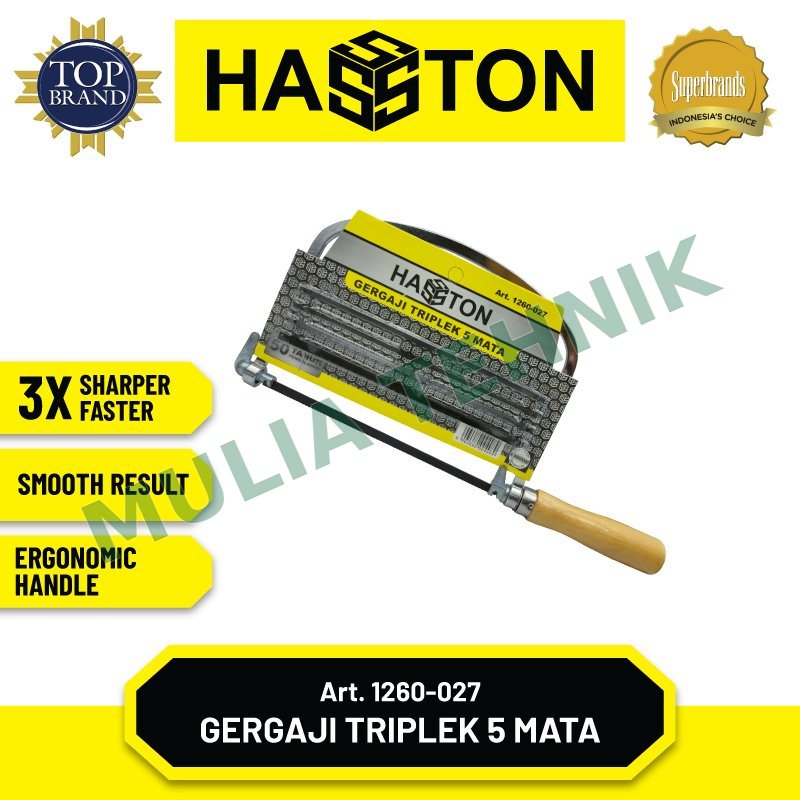 HASSTON GERGAJI UKIR TRIPLEK AKRILIK