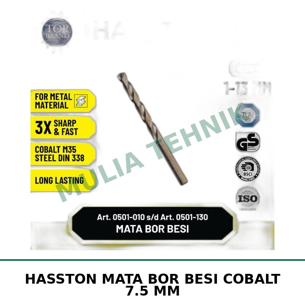 HASSTON MATA BOR BESI COBALT 7.5 MM