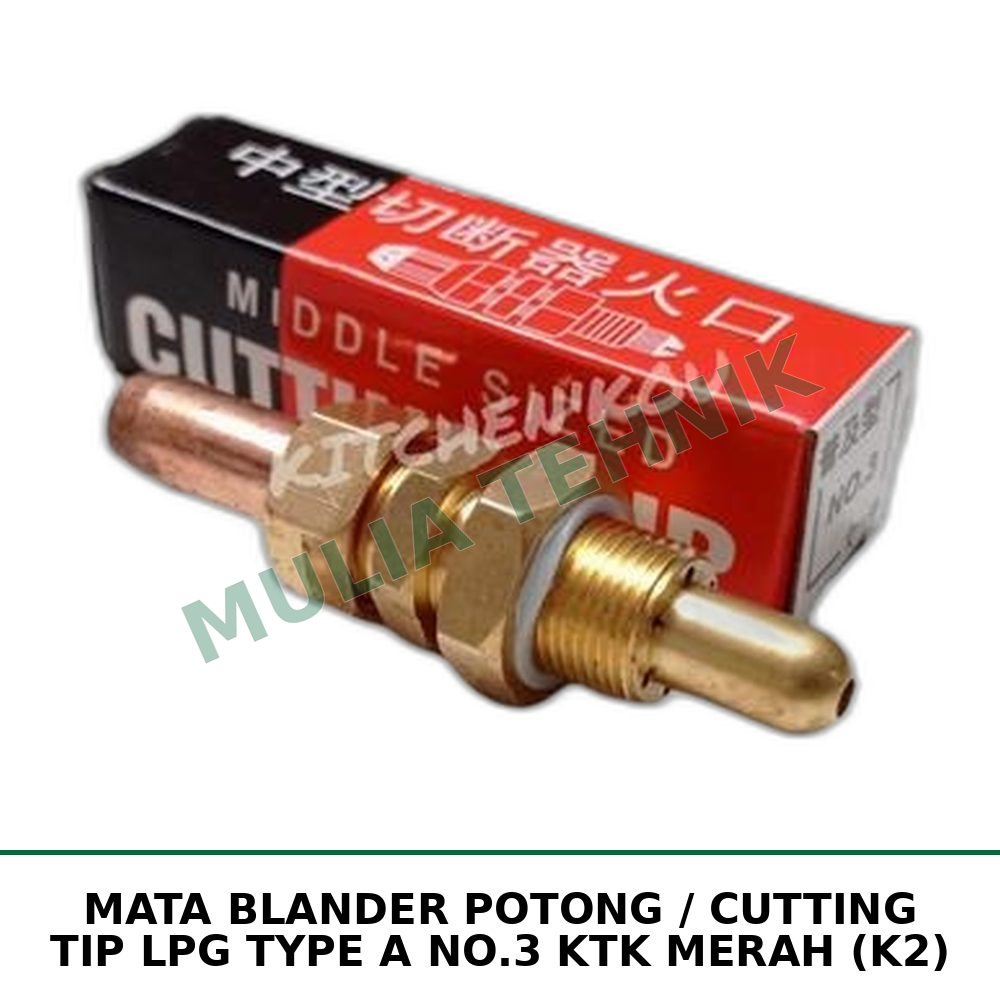 MATA BLANDER POTONG / CUTTING TIP LPG TYPE A NO.3 KTK MERAH (K2)