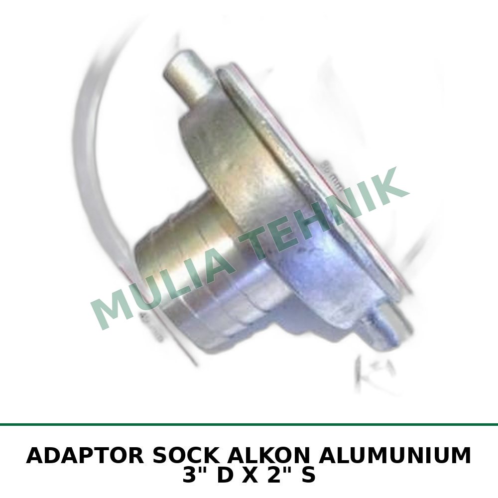 ADAPTOR SOCK ALKON ALUMUNIUM 3" D X 2" S