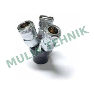 AIR COUPLER 3 CABANG 1/4" TEKIRO