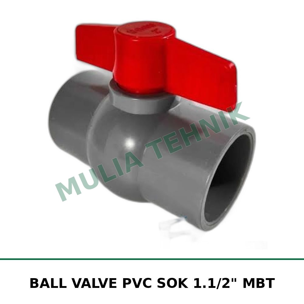BALL VALVE PVC SOK 1.1/2" MBT