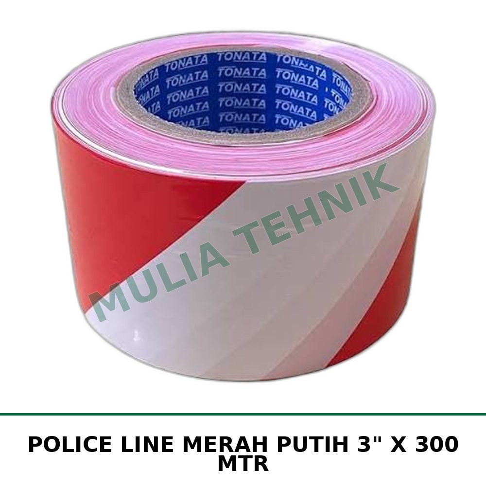 POLICE LINE MERAH PUTIH 3" X 300 MTR
