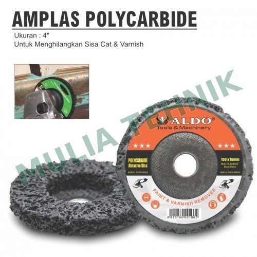 AMPLAS POLYCARBIDE 4" 100 X 16 MM