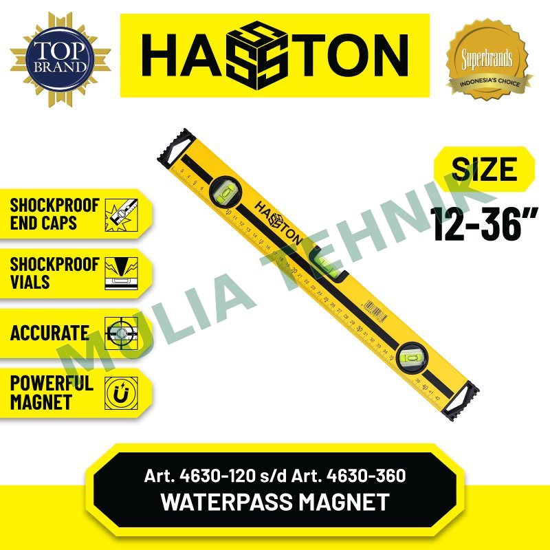 HASSTON WATERPASS MAGNET 24" ALUMUNIUM