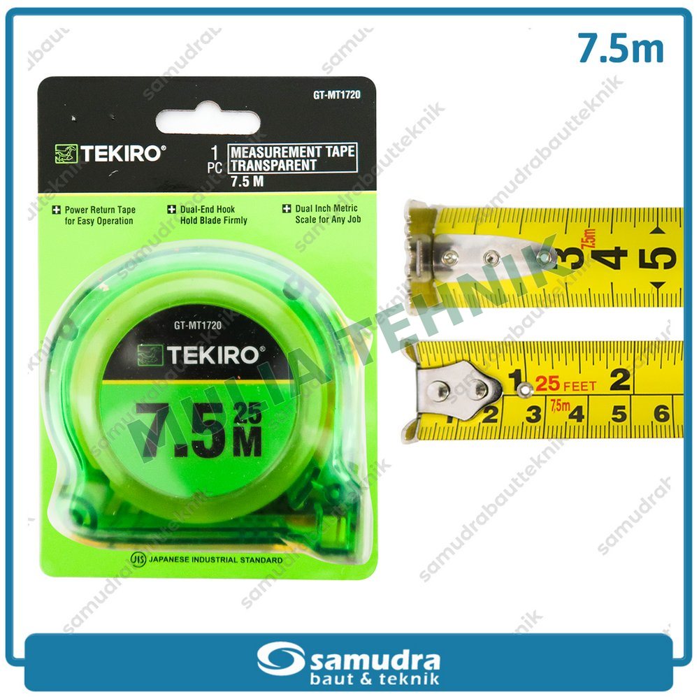 METERAN TRANSPARAN 7.5 M TEKIRO