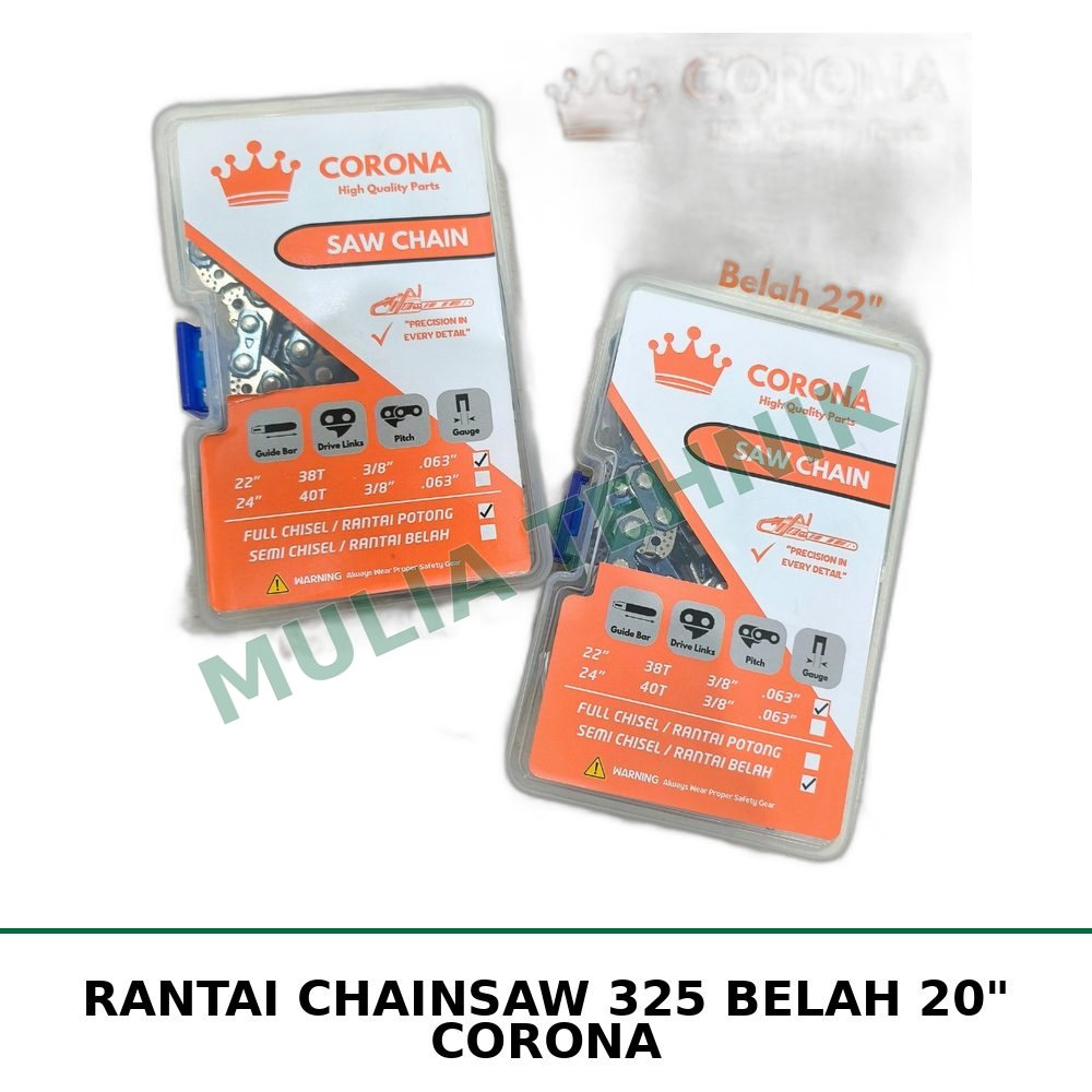 RANTAI CHAINSAW 325 BELAH 20" CORONA