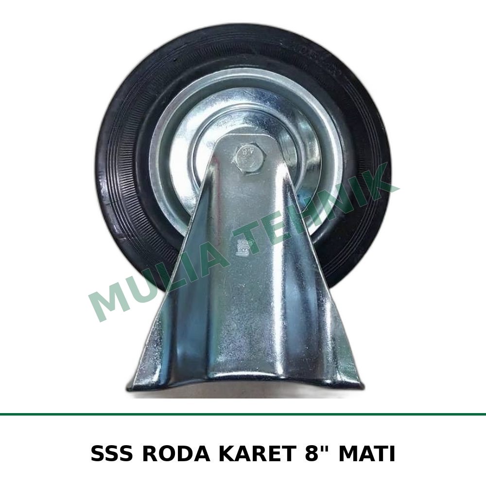 SSS RODA KARET 8" MATI