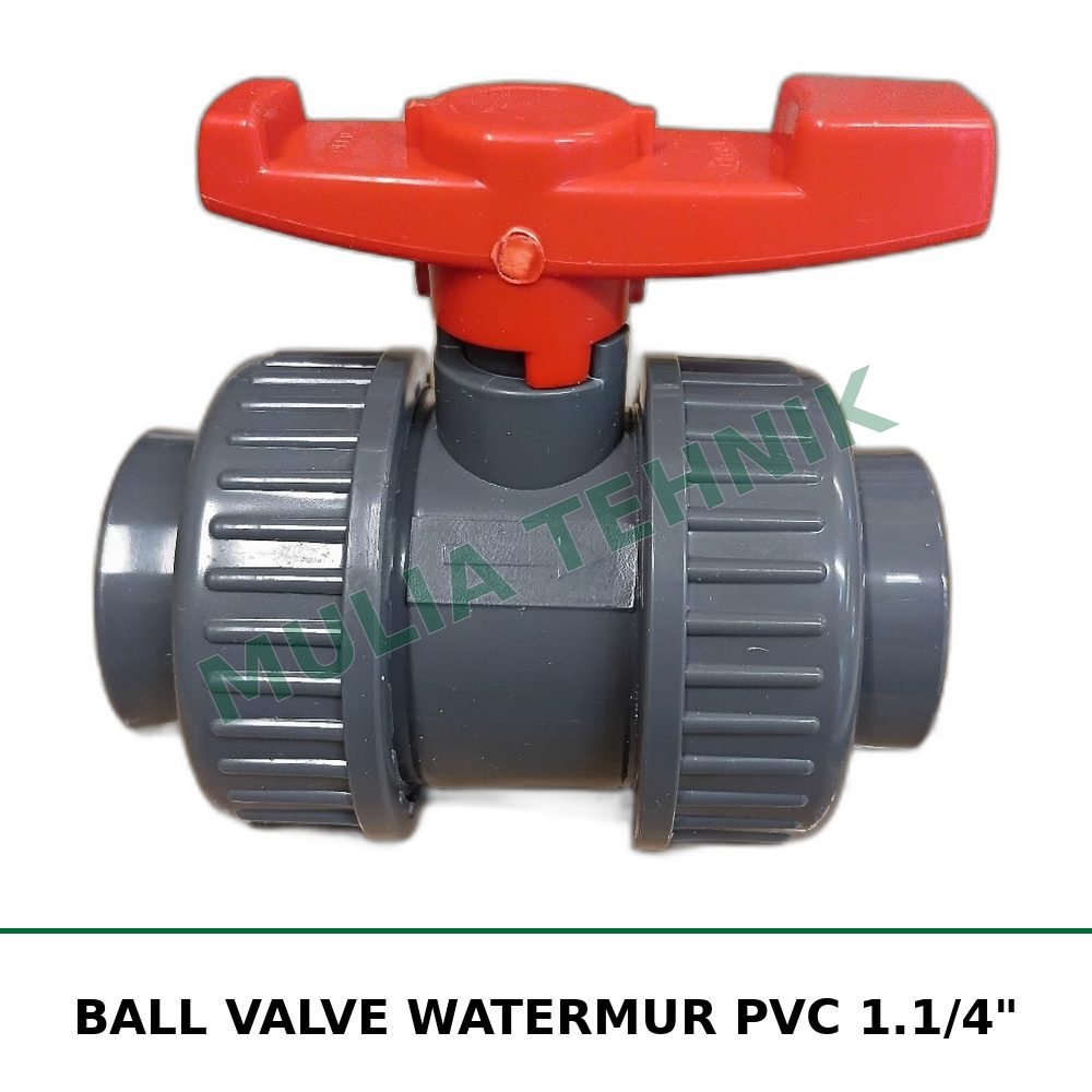 BALL VALVE WATERMUR PVC 1.1/4"
